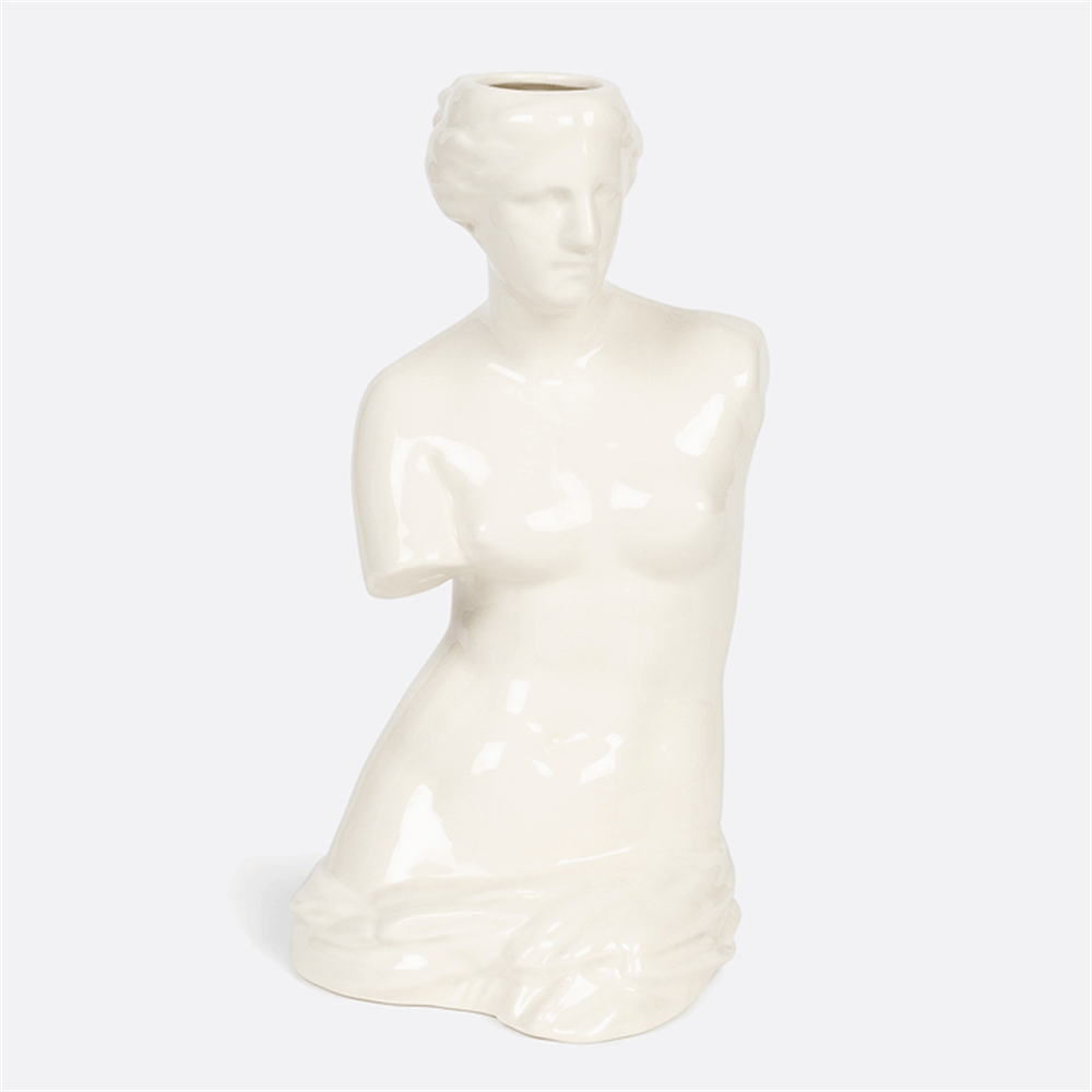 DOIY Ceramic White Venus Vase